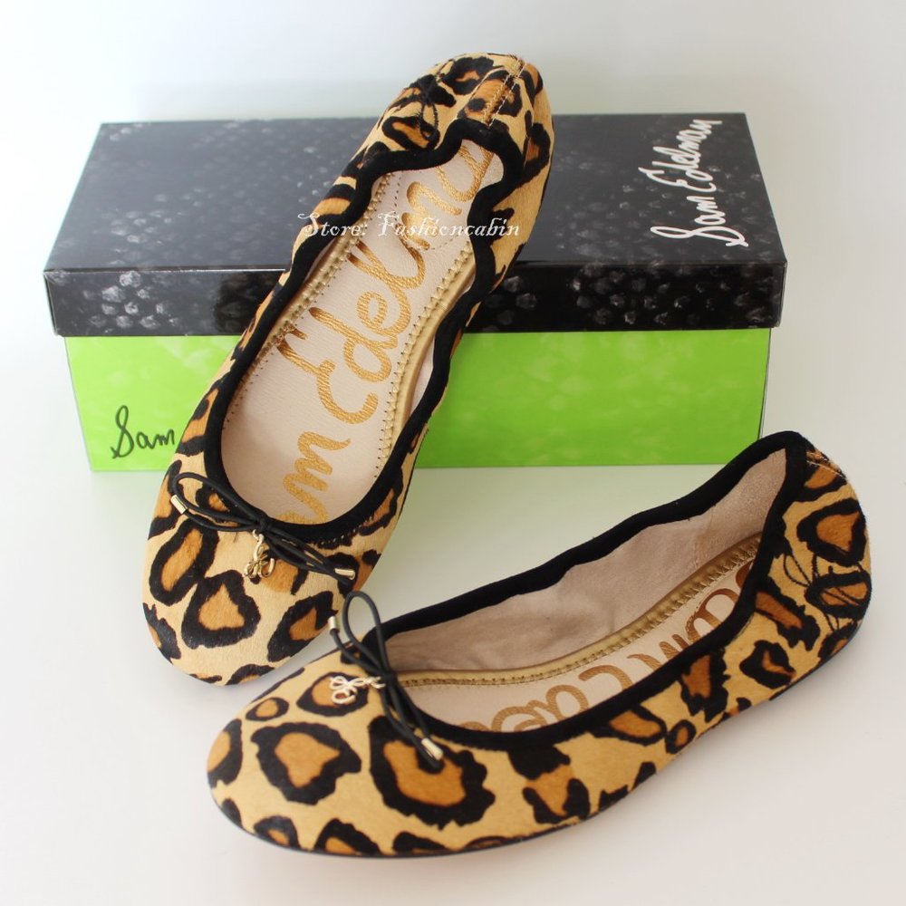 New Sam Edelman Leopard Flats, US 5